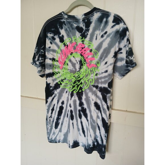 Santa Cruz T Shirt Slime Balls Graphic 2-sided Tie Dye Mens M Black White - Picture 5 of 14